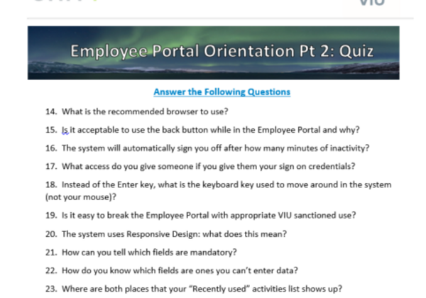 Quiz list for Basic Skills