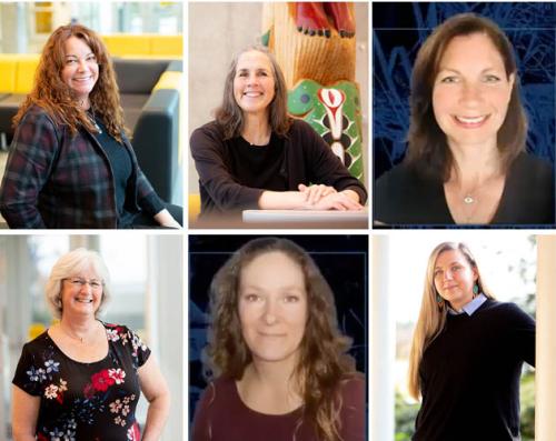 photo collage of employees from financial aid