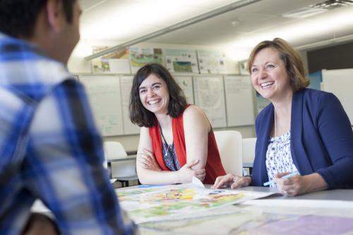 photo of Pam Shaw in class