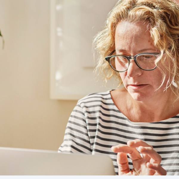 woman at computer