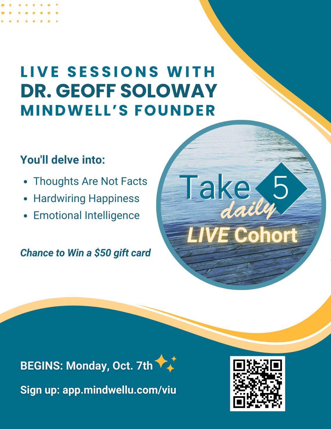 Link to register for Take 5 Daily live cohort session